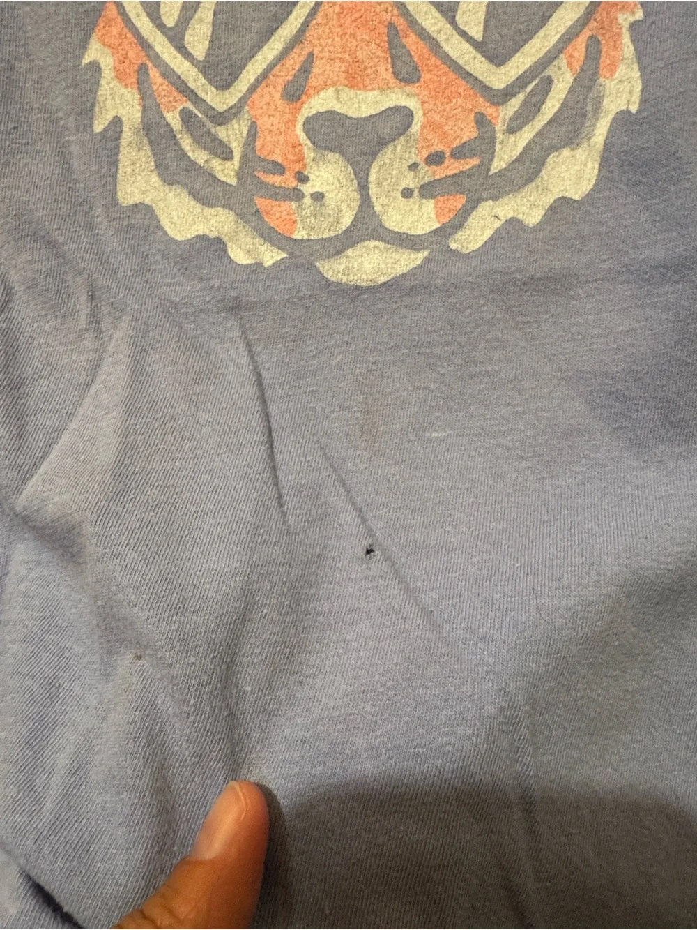 Old Navy Blue Short Sleeve Shirt with Heart-Sunglasses Tiger size Small